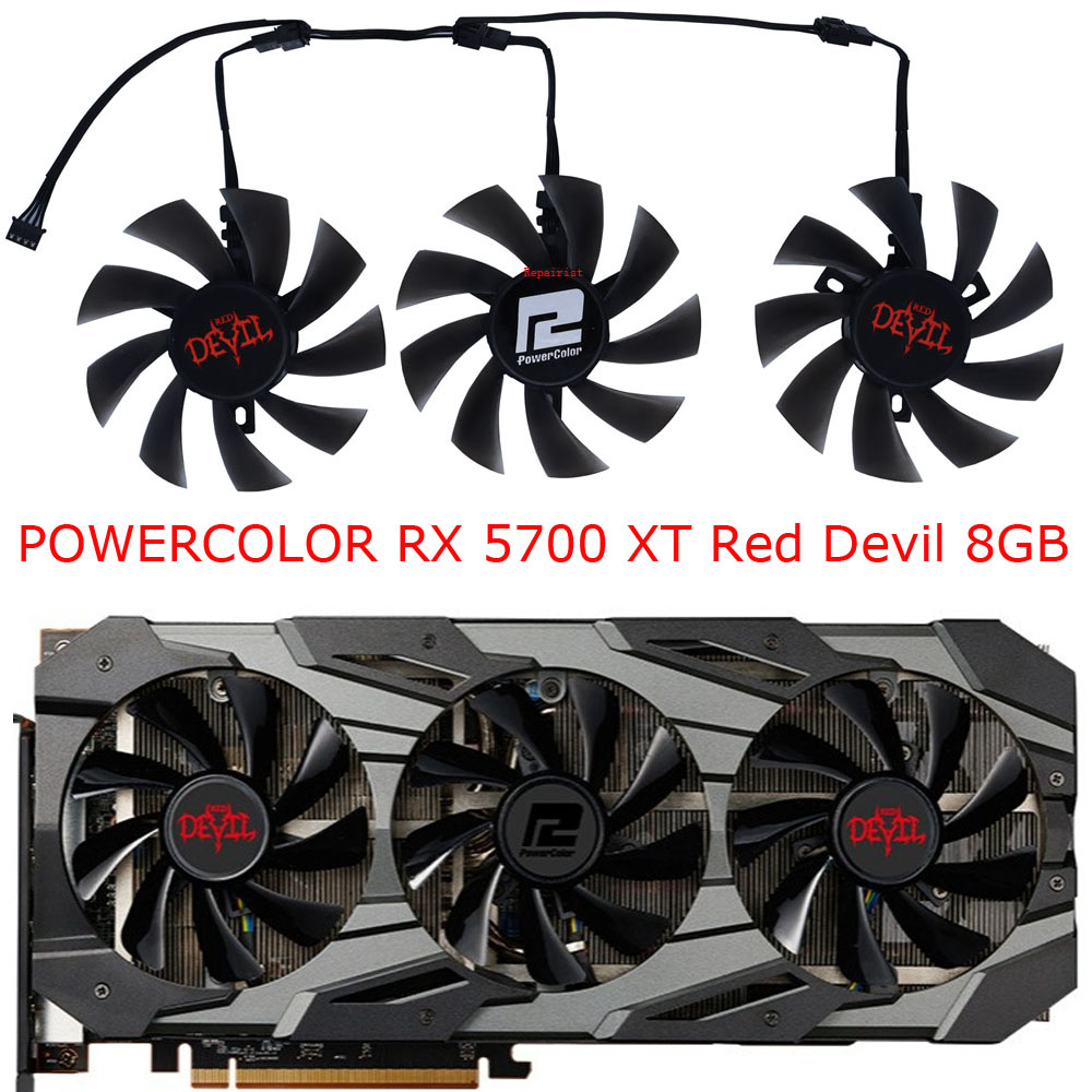 3 pcs/set, DIY cooler, T129215 - Rx 5700 Xt 8Gb Video Card avaliação e preço